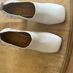 Women's White Leather Shoes never worn